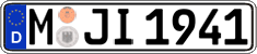 German license plate, Regular plates