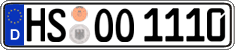 German license plate, Regular plates
