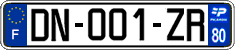 French license plate, SIV (ordinary)