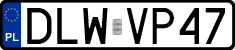 License plates of Poland, Regular car plates