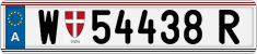 License plate of Austria, Regular plates