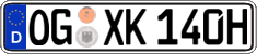 German license plate, Plates for oldtimers (type 