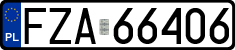 License plates of Poland, Regular car plates