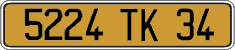 French license plate, FNI