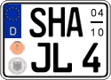 German license plate, Seasonal plates