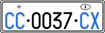 License plate of Italy, Diplomatic
