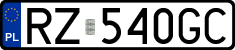 License plates of Poland, Regular car plates