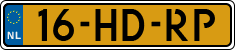 License plate of the Netherlands, Cars