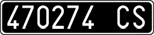 License plate of Italy, Cars (1927 year series)