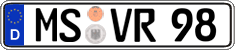 German license plate, Regular plates