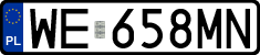 License plates of Poland, Regular car plates