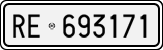 License plate of Italy, Cars (1927 year series)