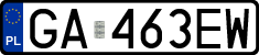 License plates of Poland, Regular car plates