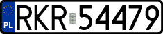 License plates of Poland, Regular car plates