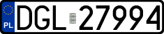 License plates of Poland, Regular car plates