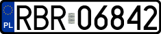 License plates of Poland, Regular car plates