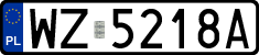 License plates of Poland, Regular car plates