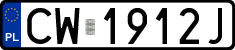 License plates of Poland, Regular car plates