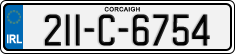 License plate of Ireland, Regular plates