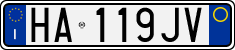 License plate of Italy, Cars (1994 year series)