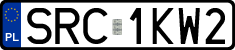 License plates of Poland, Regular car plates