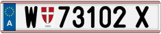 License plate of Austria, Regular plates