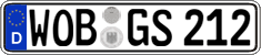 German license plate, Regular plates