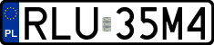 License plates of Poland, Regular car plates
