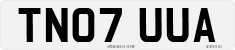 License plate of the United Kingdom, 2001 year system