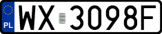 License plates of Poland, Regular car plates