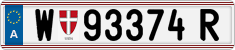 License plate of Austria, Regular plates