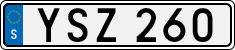 License plate of Sweden, Regular plates