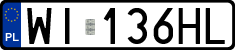 License plates of Poland, Regular car plates