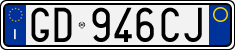 License plate of Italy, Cars (1994 year series)