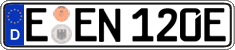 German license plate, Electric vehicles