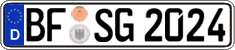German license plate, Regular plates