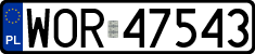 License plates of Poland, Regular car plates