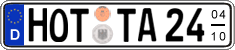 German license plate, Seasonal plates