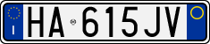 License plate of Italy, Cars (1994 year series)