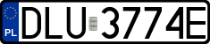 License plates of Poland, Regular car plates