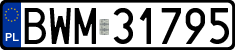 License plates of Poland, Regular car plates