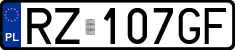 License plates of Poland, Regular car plates