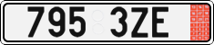 License plate of the Czech Republic, Export transit plates