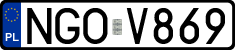License plates of Poland, Regular car plates