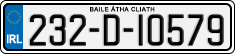 License plate of Ireland, Regular plates