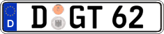 German license plate, Regular plates
