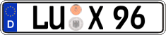 German license plate, Regular plates