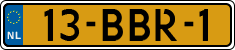 License plate of the Netherlands, Heavy Commercial Vehicles (1994 system)