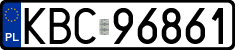 License plates of Poland, Regular car plates