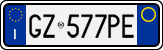 License plate of Italy, Cars (1994 year series)